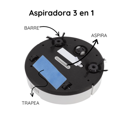Aspiradora Robot 3en1